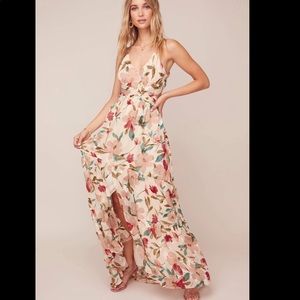 ASTR FROLIC FLORAL MAXI DRESS